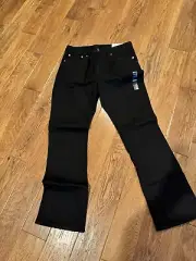 NEW American Eagle Men's 34x32 AirFlex+ Slim Bootcut Black Denim Jean
