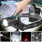 300000LM LED Headlamp Camping Rechargeable Headlight Head Torch Fishing Light AU
