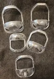 5pc /Set Transparent Beard Style Tool And Shaving