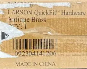 Antique Brass Larson QuickFit Door Hardware MPN:20297820