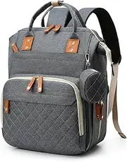 GLIXAVIA Baby Diaper Bag, Diaper Backpack With 13 Pockets, Large-Capacity Diaper Bag With Stroller Hooks, Mommy Bag