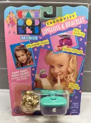Caboodles Minis Lipgloss & Bracelet Toy Biz NEW SEALED 1993