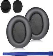 [Adhiper] WH-1000XM3 Ear Pads Compatible with Sony WH-1000XM3 Over-Ear Headphones, Ear Pads with Soft Protein Leather and Memory Foam (Black)
