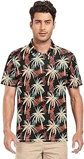 [ZZXXB] Palm Tree Pineapple Men's Polo Shirts Short Sleeve Quick Dry Athletic Outdoor Sports Golf Shirts S-XXL
