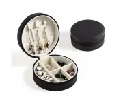 Travel Jewelry Case, Small Jewelry box for Women Girls, Portable Mini Jewelry Organizer Display Case with Zipper for Rings Earrings Necklace