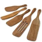 Non Stick Wooden Salad Spatula Natural Wood Baking Scraper Cooking Accessories