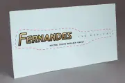 PRE CUT FERNANDES THE REVIVAL WATER SLIDE DECAL for GUITAR HEADSTOCK