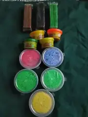 4 play dough, 5 fun foam putty, 3 clay sticks