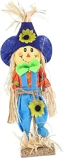 IWOWHERO Unique Halloween Scarecrow 30cm Garden Ornament for Halloween Thanksgiving