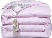 JSEIAJB Hand-Made Silk Warm Quilt Fabric Winter Thick Warm Quilt(White-Mountain peach7)