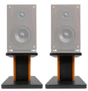(2) 8” Wood Bookshelf Speaker Stands For Fluance SX6W Bookshelf Speakers