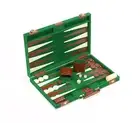 The Elegant Gammon with coordinated color dice, doubling cube & check 15" X 10"