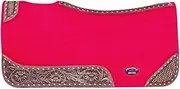 Horse Saddle PAD Western Contoured Wool Felt Moisture Wicking Brown 39209