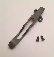 Matte Gray Titanium Deep Carry Pocket Clip For Kershaw Blur Pocket Knife 1670