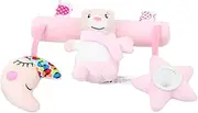 ERINGOGO Stroller Hanging Music Box Bear with Stars and Moon Educational for Crib and Car Seat Safe Development Rattle for Newborns Adorable Present