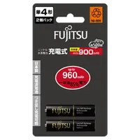 在飛比找利百代網路商城優惠-Fujitsu 4號低自放充電電池 2入卡裝
