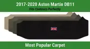 Lloyd Ultimat Small Trunk Carpet Mat for '17-20 Aston Martin DB11 w/British Flag (for: Aston Martin)