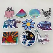 NEW‼ Lot of 10‼ Aesthetic Teen Vinyl Stickers Water Bottle School • w/ Tracking‼