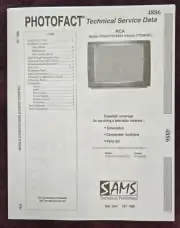 Sams Photofact 4886 Service Manual for RCA 27V550TYX1/X2/X3, 27V530TYX1/X2/X3