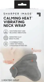Calming Heat Neck Wrap by Sharper Image Personal Electric Neck Heating Pad with