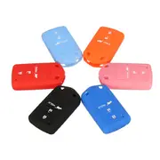 Car Key Case 3 Buttons Smart Remote Key Case Silicone Cover For Acura MDX ZDX RDX TLX RL 29 BLUE