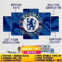 在飛比找蝦皮購物優惠-Chelsea FC 海報框架牆展示 1 套 WALL DE