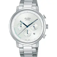 在飛比找ETMall東森購物網優惠-ALBA Tokyo Design 原創計時手錶-銀/42m