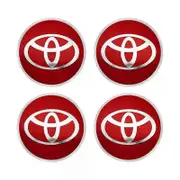 4pcs 56mm Car Styling Wheel Center Hub Caps Badge Emblem Stickers Suitable for Toyota Corolla C-hr Rav4 Yaris Hilux Prius Avensis Camry Silver Edg...