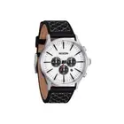 Nixon "Sentry Chrono Leather" Watch (Chrome/Cloud Sunray/Black) Leather Watch