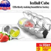 4 Large Ice Ball Maker Cube Tray Big Silicone Mold Sphere Whiskey Round HOT