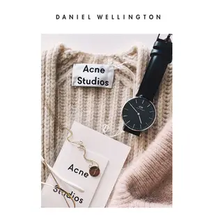 Daniel Wellington DW 手錶 Petite Sheffield 32mm爵士黑真皮皮革錶 絕版 DW00100180