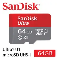 在飛比找ETMall東森購物網優惠-SanDisk Ultra 64GB記憶卡 microSDX