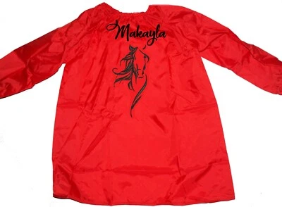 Kids Art Smock | Craft & Art Paint Apron | Pet / Farm | Horse OT | 1st Name FREE