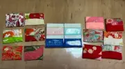 Handmade, Kimono Remake, Pocket Tissue Covers (12) with Pocket Tissue (100)