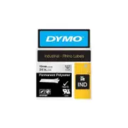 Dymo Rhino Industrial Polyester Label - Black on Clear - 19mm x 5.5m - 622290