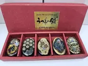 Chopstick Rests UTSUWA-NO-YAKATA Knife Rests Set Of 5 Porcelain Ceramic Marked