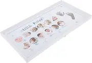 Cabilock First Birthday Decor Baby Handprint Footprint Kit Photo Frame Growth Milestone Keepsake
