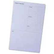 3M Post It NTD58BLU 4.9 x 7.7 in. Daily Planner Pad Blue - 100 per Sheet