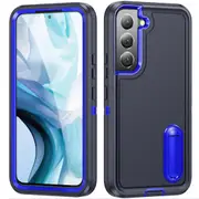 MCC Shockproof Samsung Galaxy S22+ Plus Case Cover Heavy Duty with Stand [Navy+Blue]