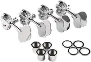 Fender Parts Deluxe "F" Stamp Bass Tuning Machines, (4), Chrome