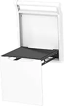 SiaBiced Space-Saving Wall Mounted Shoe Rack for Your Entryway, White, as described