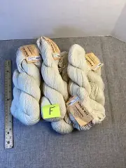 LOT F, New Wool Yarn, (6), Cascade Eco Alpaca, natural color, Baby Alpaca, #7
