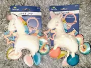 Itzy ritzy, Link & Love, Activity Plush with Silicone Teether, Lot Of 2 New