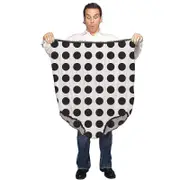 Funny Big Underwear Mama Undies Plus Size Granny Panties White Elephant Joke Gift For Women Men Black and white dots