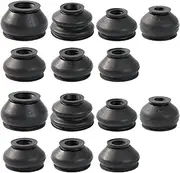 14PCS Ball Joint Boot Kit 7 Sizes Replacement Rubber Tie Rod End Ball Joint Dust Boot Universal Dust Cover Track Rod End Set for Cars SUV Trucks