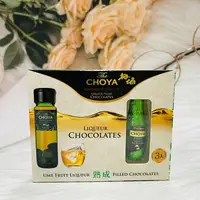 在飛比找樂天市場購物網優惠-The CHOYA 梅酒酒瓶造型黑巧克力 30g(3個入）｜