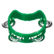 1pcs Tambourine, Jingle Bells Wrist Bells Hand Bell Musical, Green