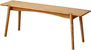 GUAWJRZDP Farmhouse Wood Bench, Dining Bench, Entryway Bench, Narrow Bench, Bench with Armless for Entryway, Living Room, Dining Room, Natural Color(100cm/39.3in)