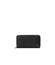 logo-lettering leather wallet One size Black