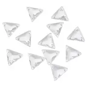 Sew on Rhinestones, Flatback Shiny Crystals Rhinestones Stones, Silver